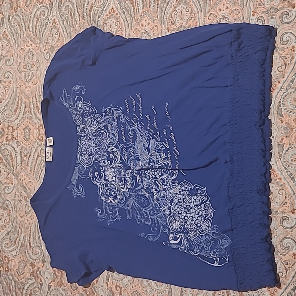 Cato Blue Print Design Shirt